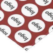 Logo Pattern Business Branding Bourgogne Rood Tafelkleed (Gekanteld)
