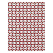 Logo Pattern Business Branding Bourgogne Rood Tafelkleed (Voorkant)