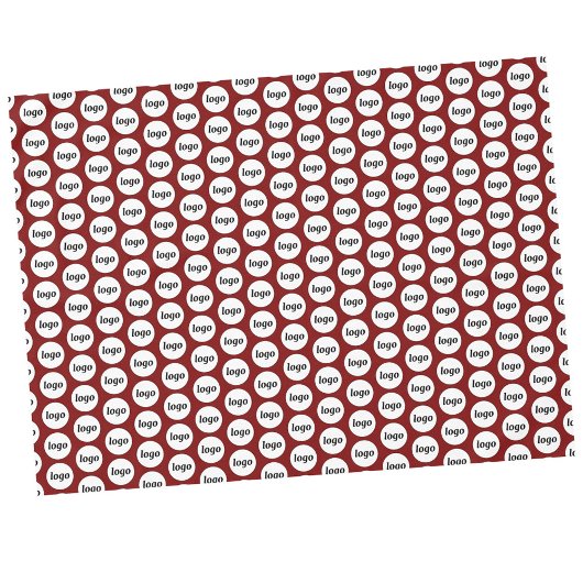 Logo Pattern Business Branding Bourgogne Rood Tafelkleed