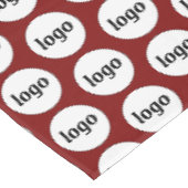 Logo Pattern Business Branding Bourgogne Rood Tafelkleed (Gekanteld)