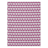 Logo Pattern Business Branding Cherry Pink Tafelkleed (Voorkant)