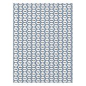 Logo Pattern Business Branding Dusty Blue Tafelkleed (Voorkant)