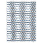Logo Pattern Business Branding Dusty Blue Tafelkleed (Voorkant)