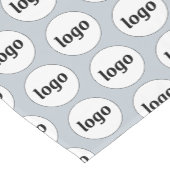 Logo Pattern Business Branding Poederblauw Korte Tafelloper (Hoek)