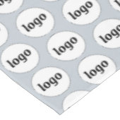 Logo Pattern Business Branding Poederblauw Tafelkleed (Gekanteld)