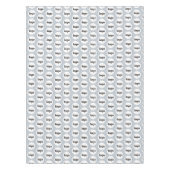 Logo Pattern Business Branding Poederblauw Tafelkleed (Voorkant)