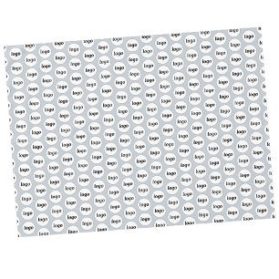 Logo Pattern Business Branding Poederblauw Tafelkleed