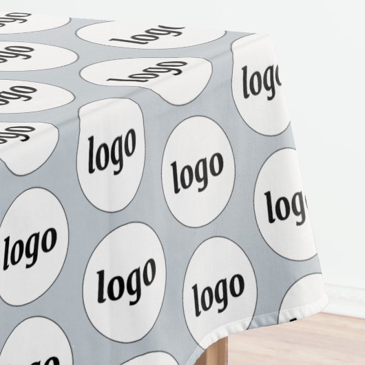 Logo Pattern Business Branding Poederblauw Tafelkleed
