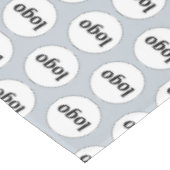 Logo Pattern Business Branding Poederblauw Tafelkleed (Gekanteld)
