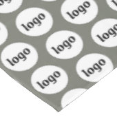 Logo Pattern Business Branding Sage Green Tafelkleed (Gekanteld)