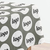 Logo Pattern Business Branding Sage Green Tafelkleed