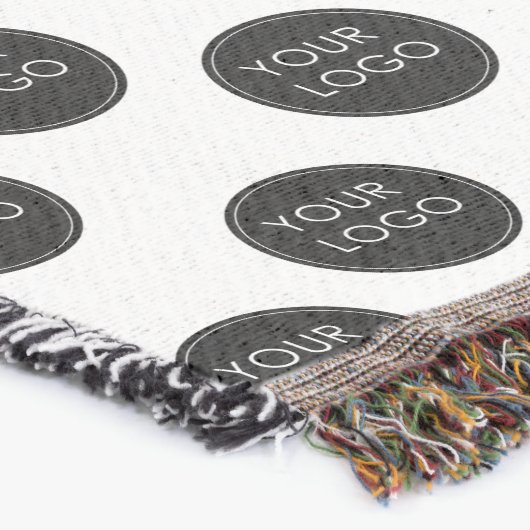 Logo Pattern Business Company beige Deken (Hoek)