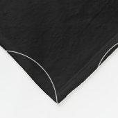 Logo Pattern Business Company Corporate Black Fleece Deken (Hoek)