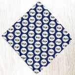 Logo Pattern Business Promotie Navy Blue Bandana<br><div class="desc">Voeg uw eigen logo toe aan dit eenvoudige tegelpatroon voor een promotieproduct voor uw bedrijf. Draag ze zelf,  geeft ze aan uw hond,  aan uw personeel en medewerkers als onderdeel van hun uniform,  of aan uw klanten en klanten en hun huisdieren. Geweldig voor shows en bedrijfsevenementen.</div>