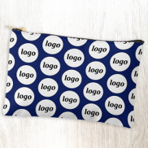 Logo Pattern Business Promotie Navy Blue