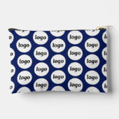 Logo Pattern Business Promotie Navy Blue Etui (Achterkant)