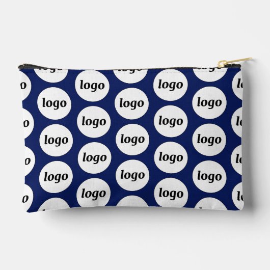Logo Pattern Business Promotie Navy Blue Etui (Achterkant)