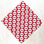 Logo Pattern Business Promotional Branding Rood Bandana<br><div class="desc">Voeg uw eigen logo toe aan dit eenvoudige tegelpatroon voor een promotieproduct voor uw bedrijf. Draag ze zelf,  geeft ze aan uw hond,  aan uw personeel en medewerkers als onderdeel van hun uniform,  of aan uw klanten en klanten en hun huisdieren. Geweldig voor shows en bedrijfsevenementen.</div>