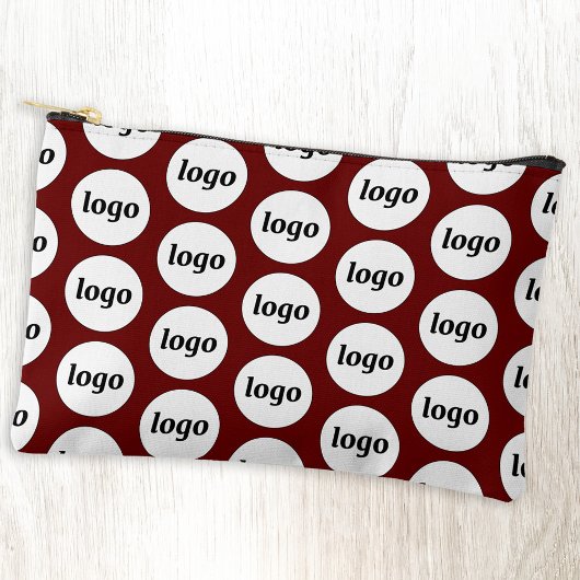 Logo Pattern Business Promotionele Bourgogne Rood Etui