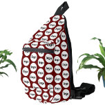 Logo Pattern Business Promotionele Bourgogne Rood Sling Bag<br><div class="desc">Voeg je eigen logo toe aan dit ontwerp. Minimalistisch en professioneel. Geweldig voor een promotieproduct voor uw medewerkers,  medewerkers,  klanten en klanten. Ideaal voor shows,  reizen,  zakelijke of sportevenementen en weggeefacties. Voor andere versies,  zie het collectie.</div>