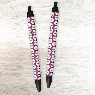 Logo Pattern Business Promotionele Cherry Pink Zwarte Inkt Pen