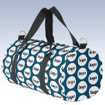 Logo Pattern Promotional Business Blauwgroen Groen Plunjezak<br><div class="desc">Voeg je eigen logo toe aan dit ontwerp. Minimalistisch en professioneel. Geweldig voor een promotieproduct voor uw medewerkers,  medewerkers,  klanten en klanten. Ideaal voor shows,  reizen,  zakelijke of sportevenementen en weggeefacties. Voor andere versies,  zie het collectie.</div>
