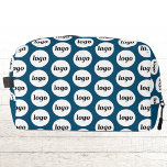 Logo Pattern Promotional Business Blauwgroen Groen Toilettasje<br><div class="desc">Voeg je eigen logo toe aan dit ontwerp. Minimalistisch en professioneel. Geweldig voor een promotieproduct voor uw medewerkers,  medewerkers,  klanten en klanten. Ideaal voor shows,  reizen,  zakelijke of sportevenementen en weggeefacties. Voor andere versies,  zie het collectie.</div>