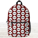 Logo Pattern Promotional Business Bourgogne Rood Bedrukte Rugzak<br><div class="desc">Voeg je eigen logo toe aan dit ontwerp. Minimalistisch en professioneel. Geweldig voor een promotieproduct voor uw medewerkers,  medewerkers,  klanten en klanten. Ideaal voor shows,  reizen,  zakelijke of sportevenementen en weggeefacties. Voor andere versies,  zie het collectie.</div>