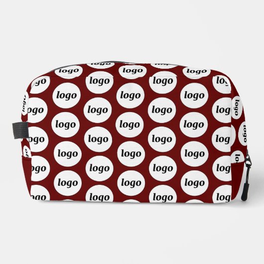 Logo Pattern Promotional Business Bourgogne Rood Toilettasje (Voorkant)