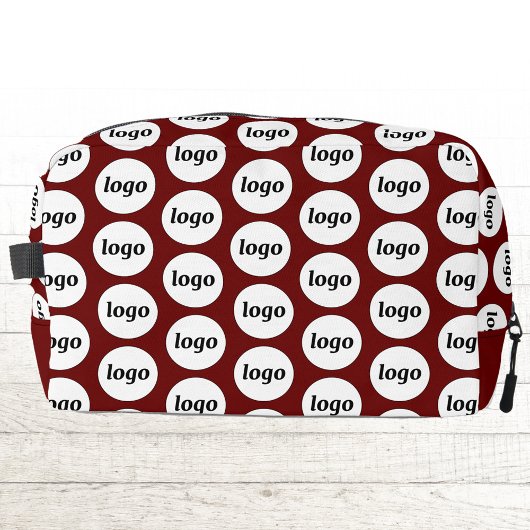 Logo Pattern Promotional Business Bourgogne Rood Toilettasje