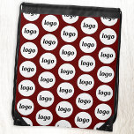 Logo Pattern Promotional Business Bourgogne Trekkoord Rugzakje<br><div class="desc">Voeg je eigen logo toe aan dit ontwerp. Minimalistisch en professioneel. Geweldig voor een promotieproduct voor uw team,  medewerkers,  personeel,  klanten en klanten. Ideaal voor shows en bedrijfsevenementen. Voor andere versies,  zie het collectie.</div>