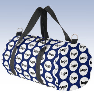 Logo Pattern Promotional Business Navy Blauw Plunjezak