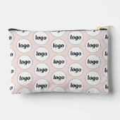 Logo Pattern Zakelijk Promotionele Branding Roze Etui (Achterkant)