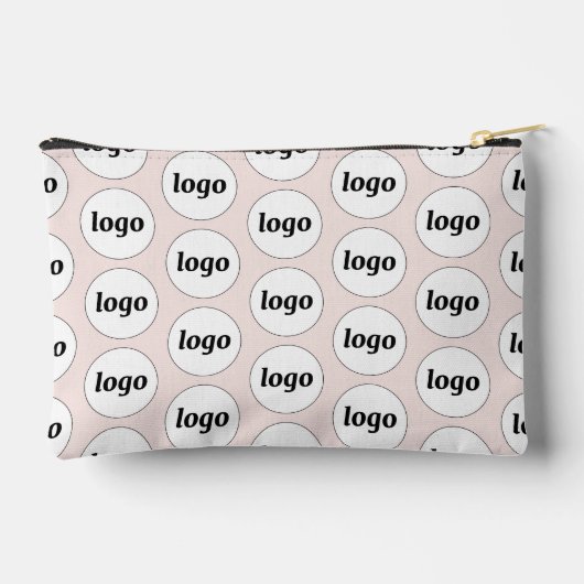 Logo Pattern Zakelijk Promotionele Branding Roze Etui (Achterkant)