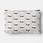 Logo Pattern Zakelijk Promotionele Branding Roze Etui (Voorkant)