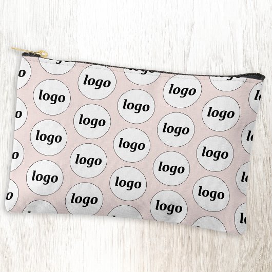 Logo Pattern Zakelijk Promotionele Branding Roze Etui