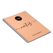 Logo Peach Professionele Bedrijf Notitieboek (Rechterzijde)