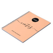 Logo Peach Professionele Bedrijf Notitieboek (Linkerzijde)