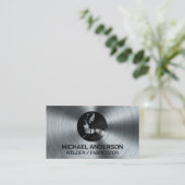 Logo | Penseelmetaal Visitekaartje (Staand voorkant)