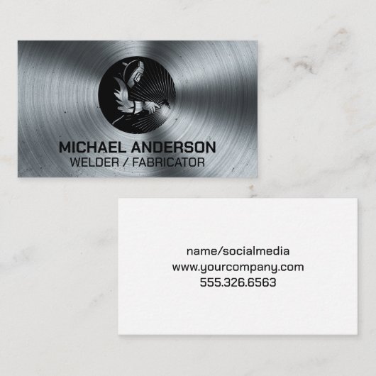 Logo | Penseelmetaal Visitekaartje (Voorkant / Achterkant)