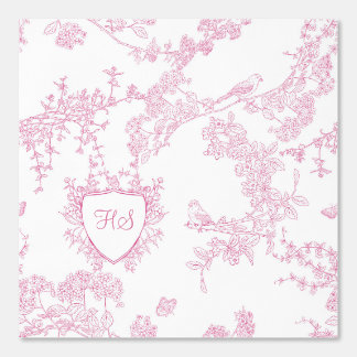 Logo personaliseren Aangepaste Monogram Chinoiseri Behang