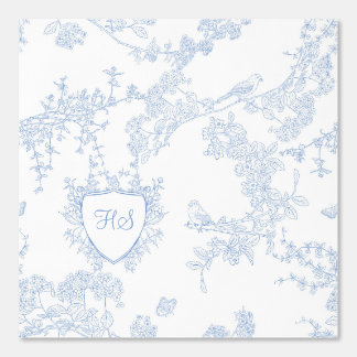 Logo personaliseren Aangepaste Monogram Chinoiseri Behang