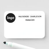 Logo Personeel Bezet Magnetisch of Speld Droog Uit Naamplaatje (In situ)