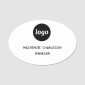 Logo Personeel Medewerkers Magnetisch of Speld Naa Naamplaatje (Voorkant)