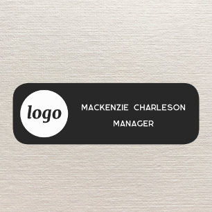 Logo Personeel Medewerkers Zwart Magnetisch of Spe Naamplaatje