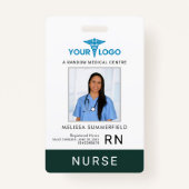 Logo personeel werknemers foto-ID gezondheidsbedri Badge (Voorkant)