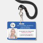 Logo Personeelsfoto ID Badge (Voorzijde met lanyard)