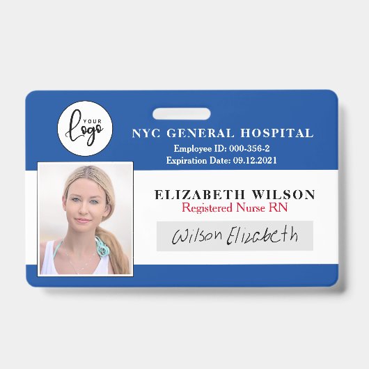 Logo Personeelsfoto ID Badge (Voorzijde)