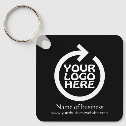 Logo persoonlijke bedrijven sleutelhanger (Voorkant)