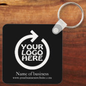Logo persoonlijke bedrijven sleutelhanger (Achterkant)